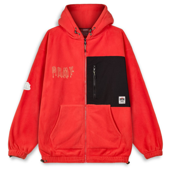 Grimey Ανδρική ζακέτα Back At You Polar Fleece Zip Hoodie